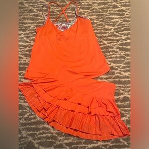 Lucky in Love Tennis Pickleball top and skirt set